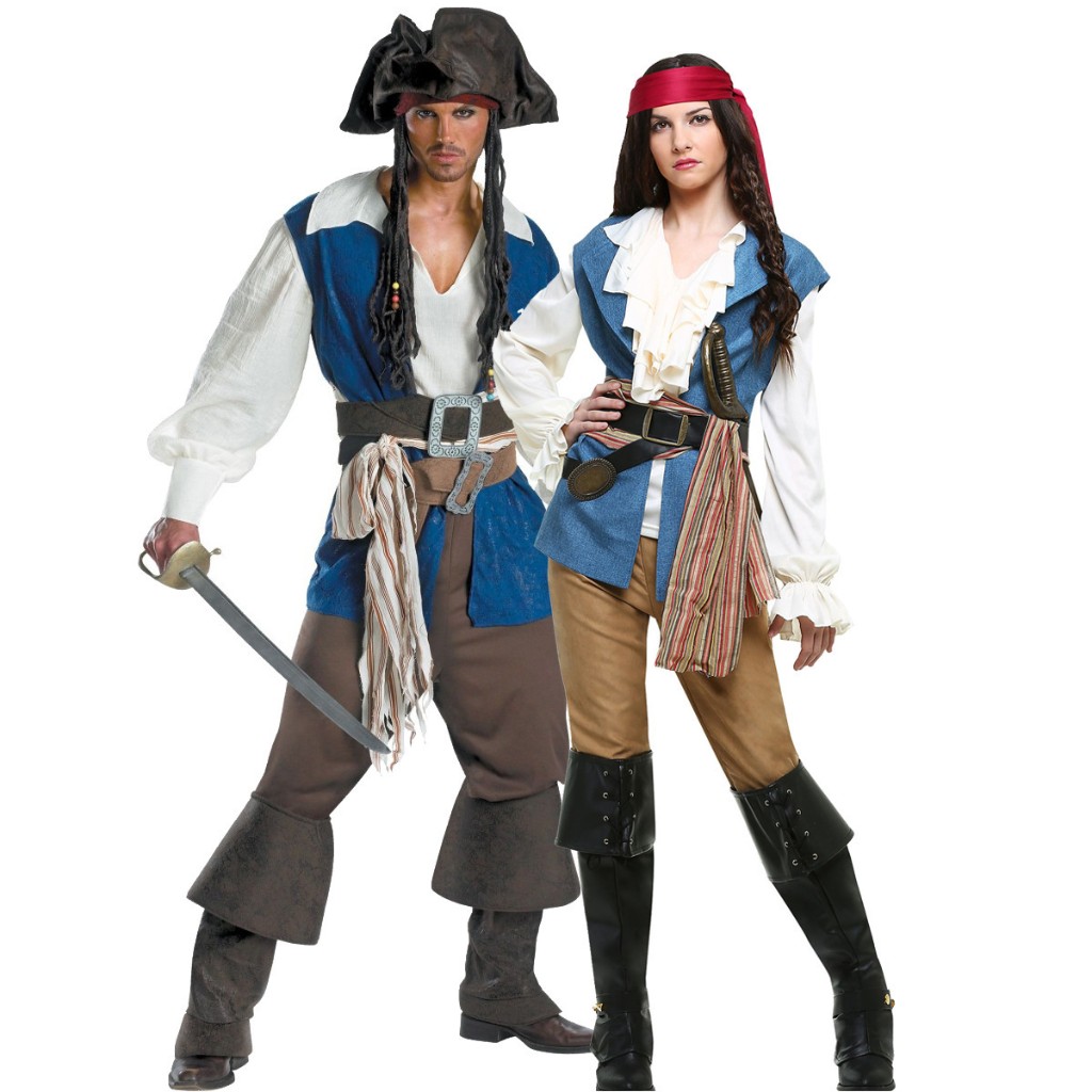 ,Halloween Pirates of the Caribbean Captain Cosplay Costume